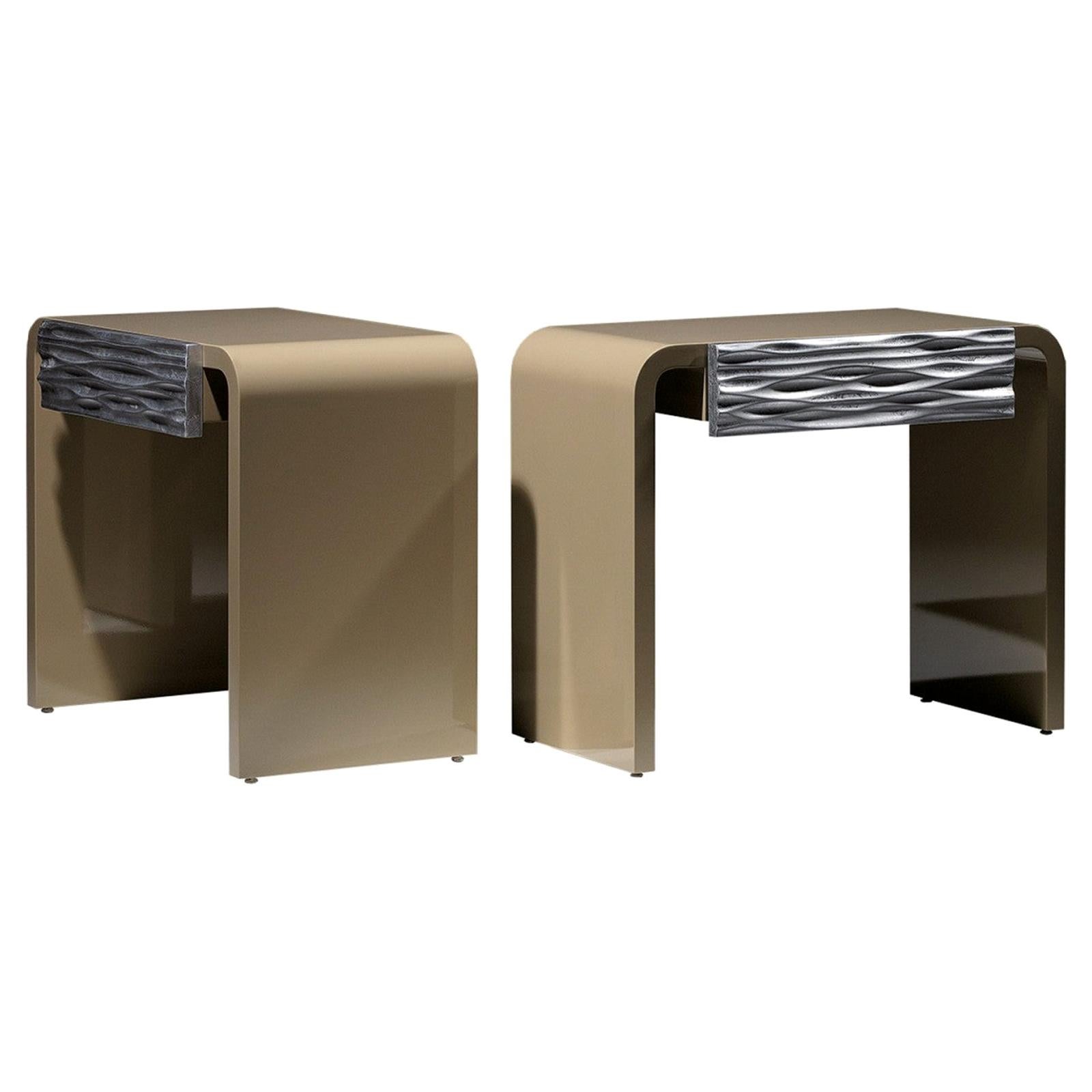 Off Inn Contemporary and Customizable Bedside Table by Luísa Peixoto