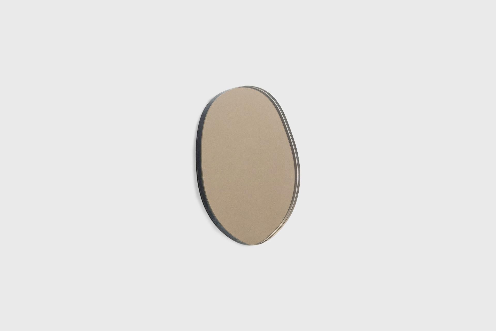miroir rond bronze