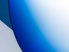 Contemporary Blue Wall Mirror, Off Round Hue #3 by Sabine Marcelis