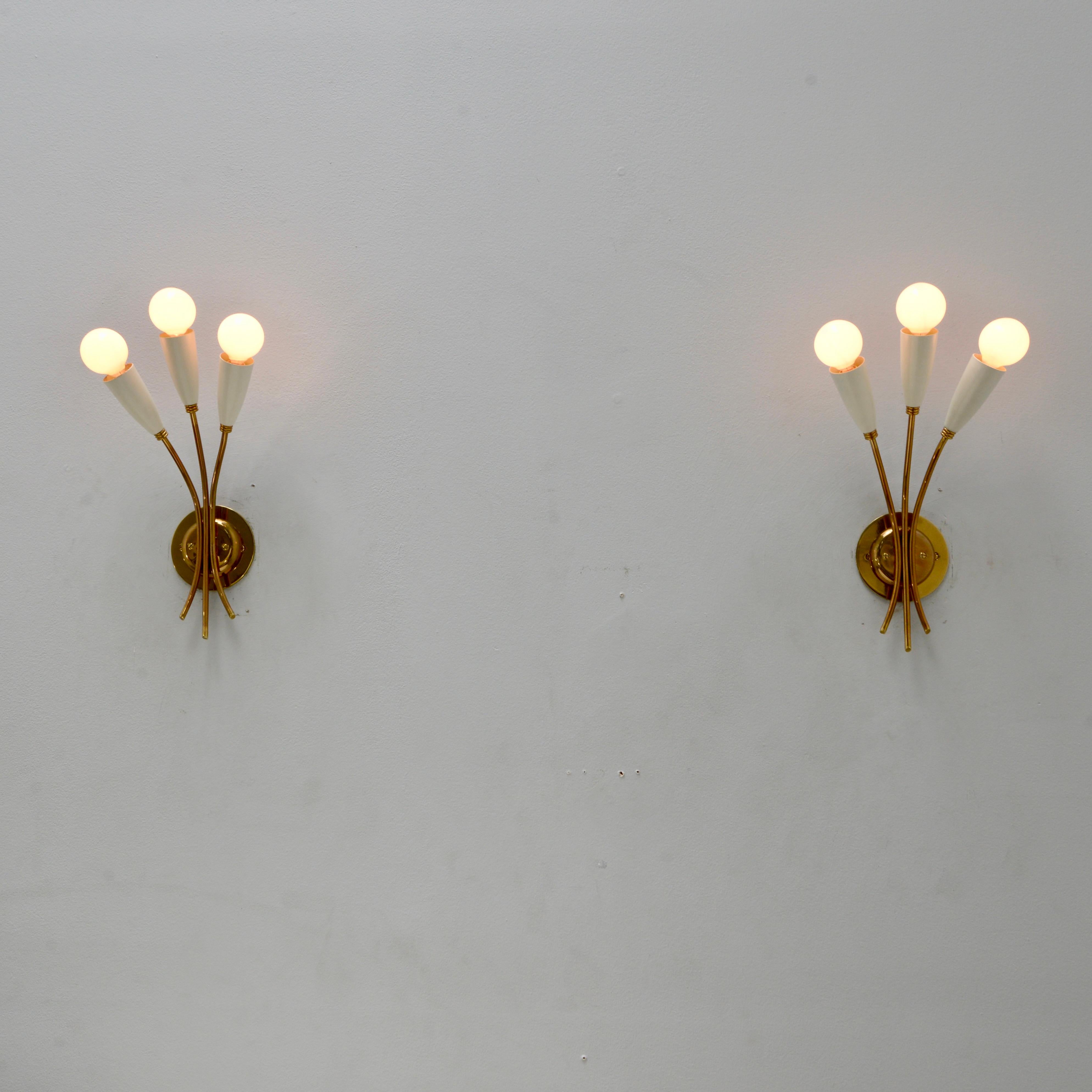 Off-White 1950s Botanical Sconces 4