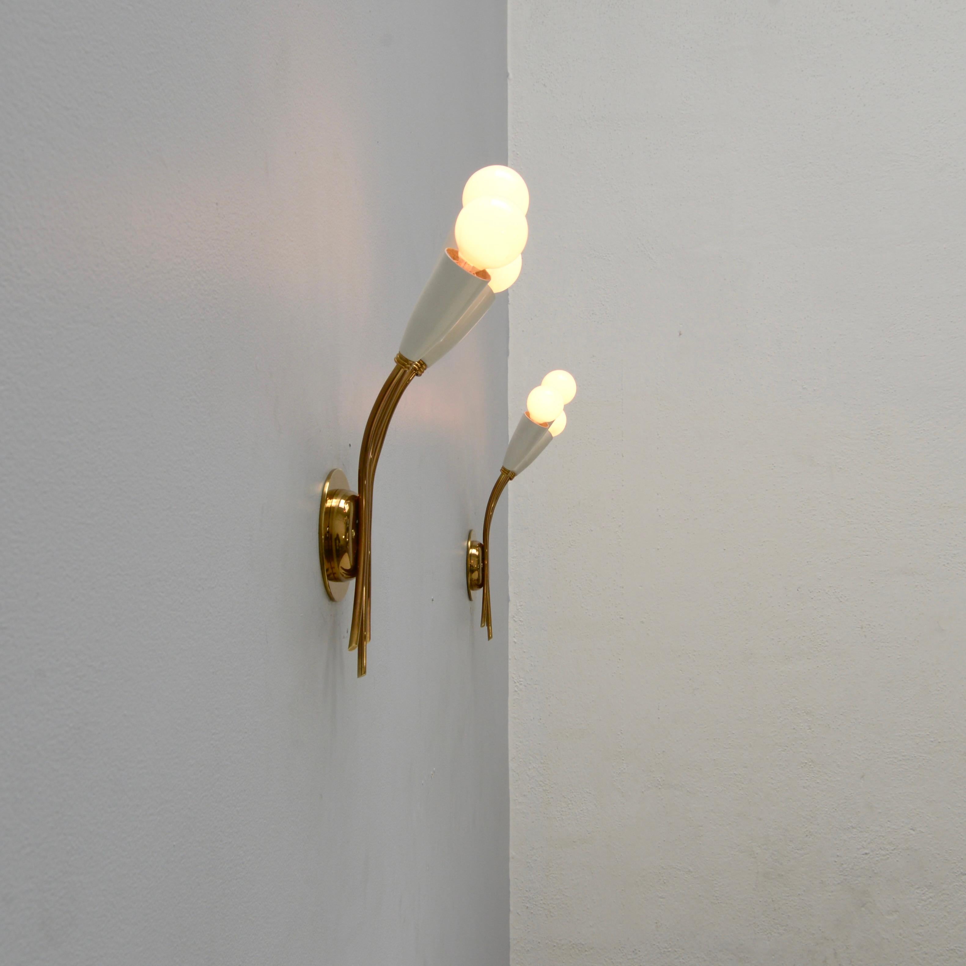 Off-White 1950s Botanical Sconces 8