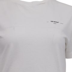 Off-White 2013 Logo-Print T-Shirt in White Cotton