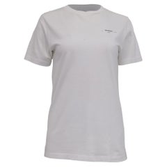 Off-White 2013 Logo-Print T-Shirt in White Cotton