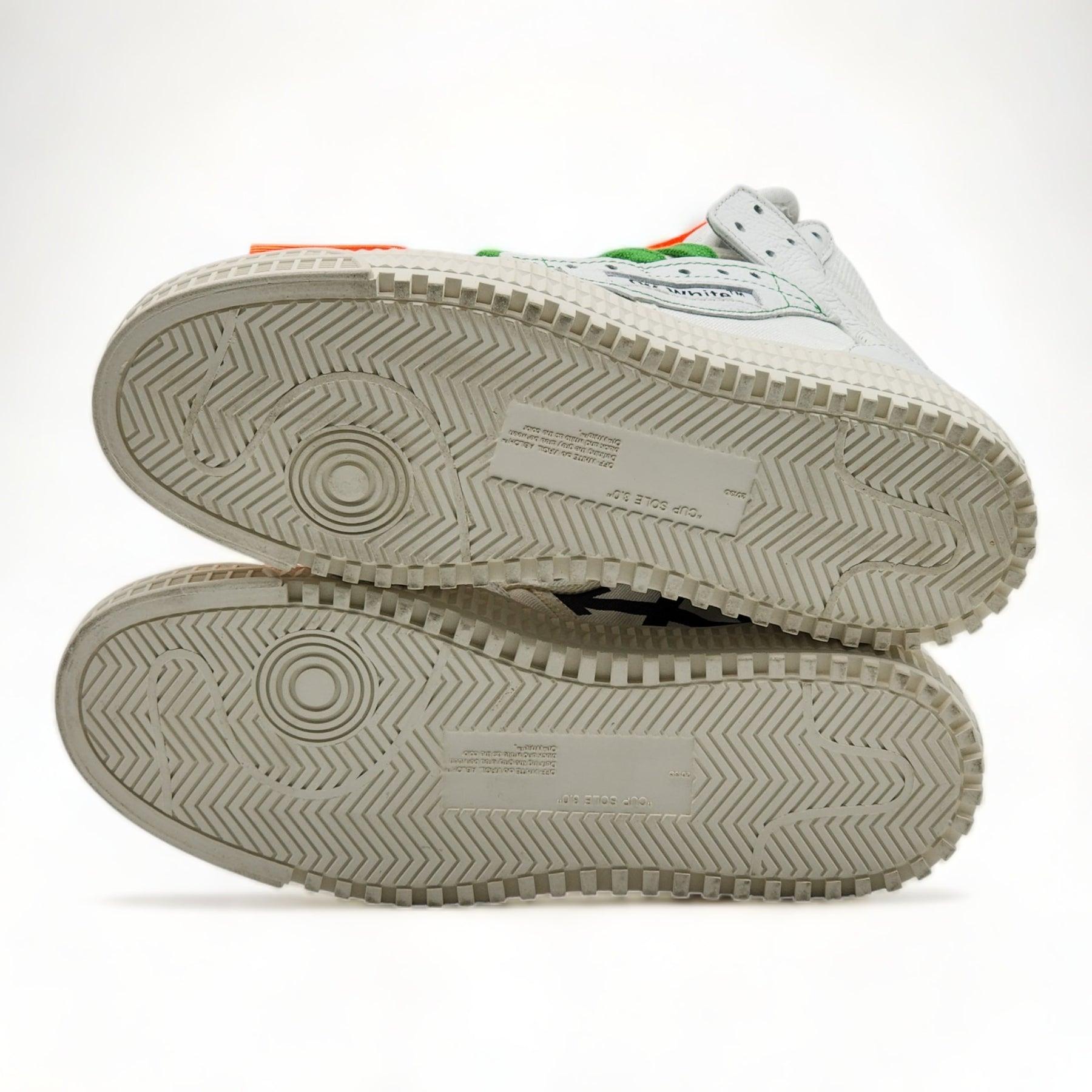 Off-White 3.0 Court Hi Top Women's Sneakers 'White' In Excellent Condition For Sale In Los Angeles, CA