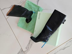 Off-White Allen Key Heel Boots 40 black blue Virgil Abloh