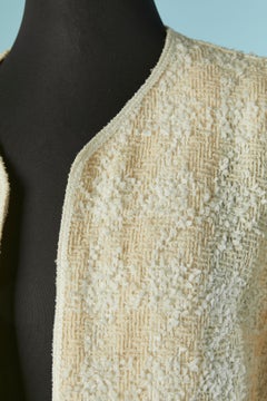 Off-white and ivory Tweed skirt suit CHANEL BOUTIQUE
