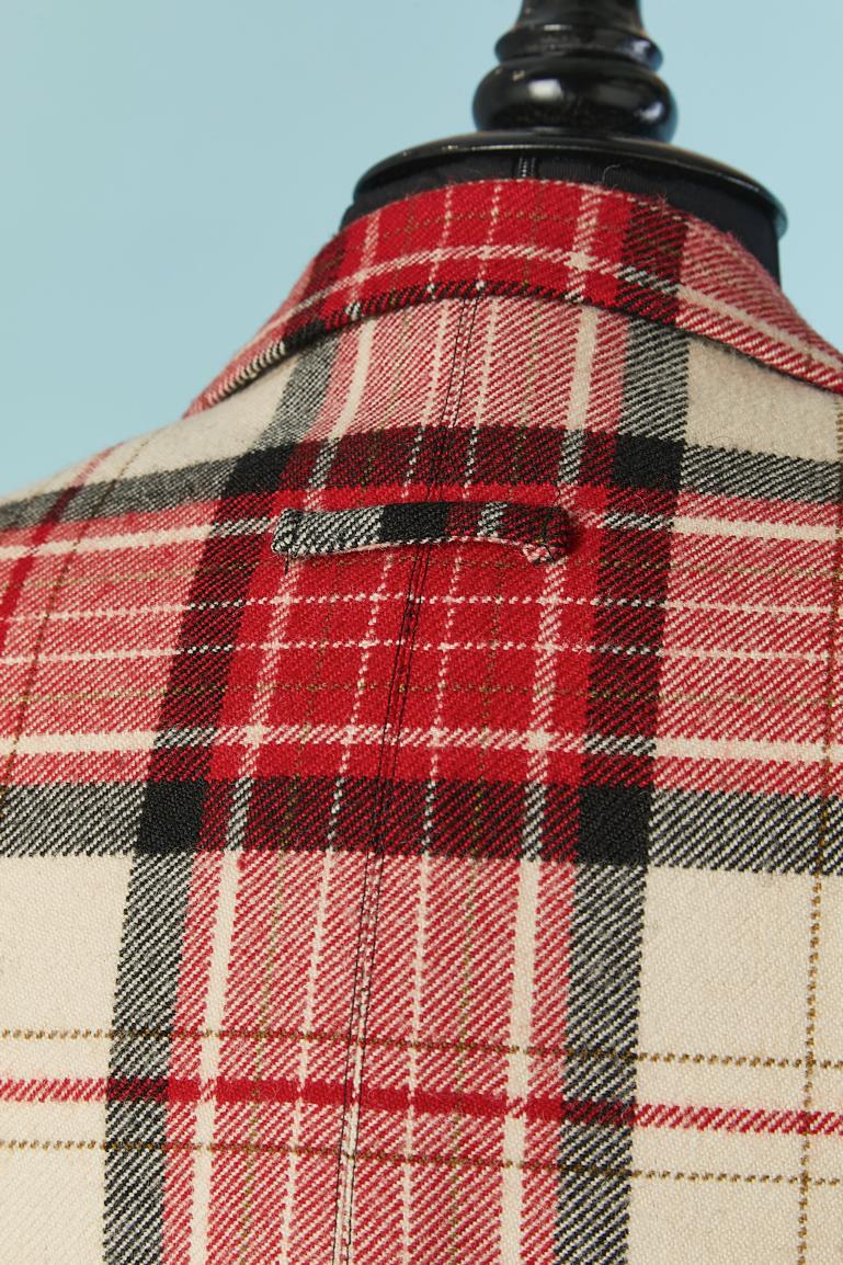 Off-white and red Tartan skirt-suit Jean-Paul Gaultier Femme 4
