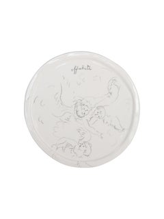 Off-White Art Ceramics Plate D15 White Black