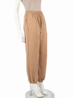 Off-White Joggers con cordón beige Talla XXS