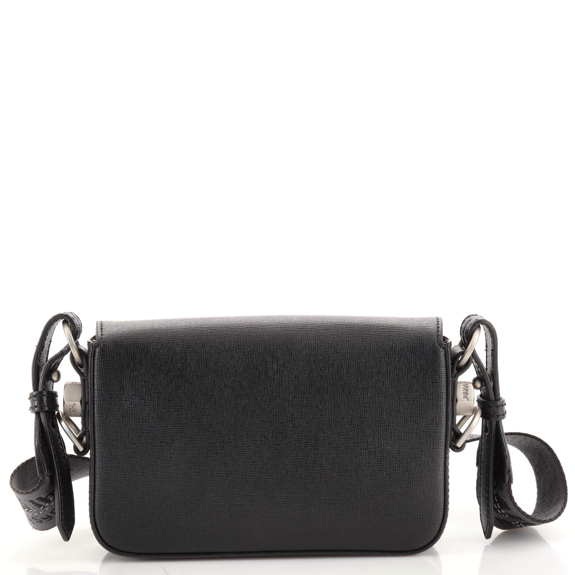 off white flap bag