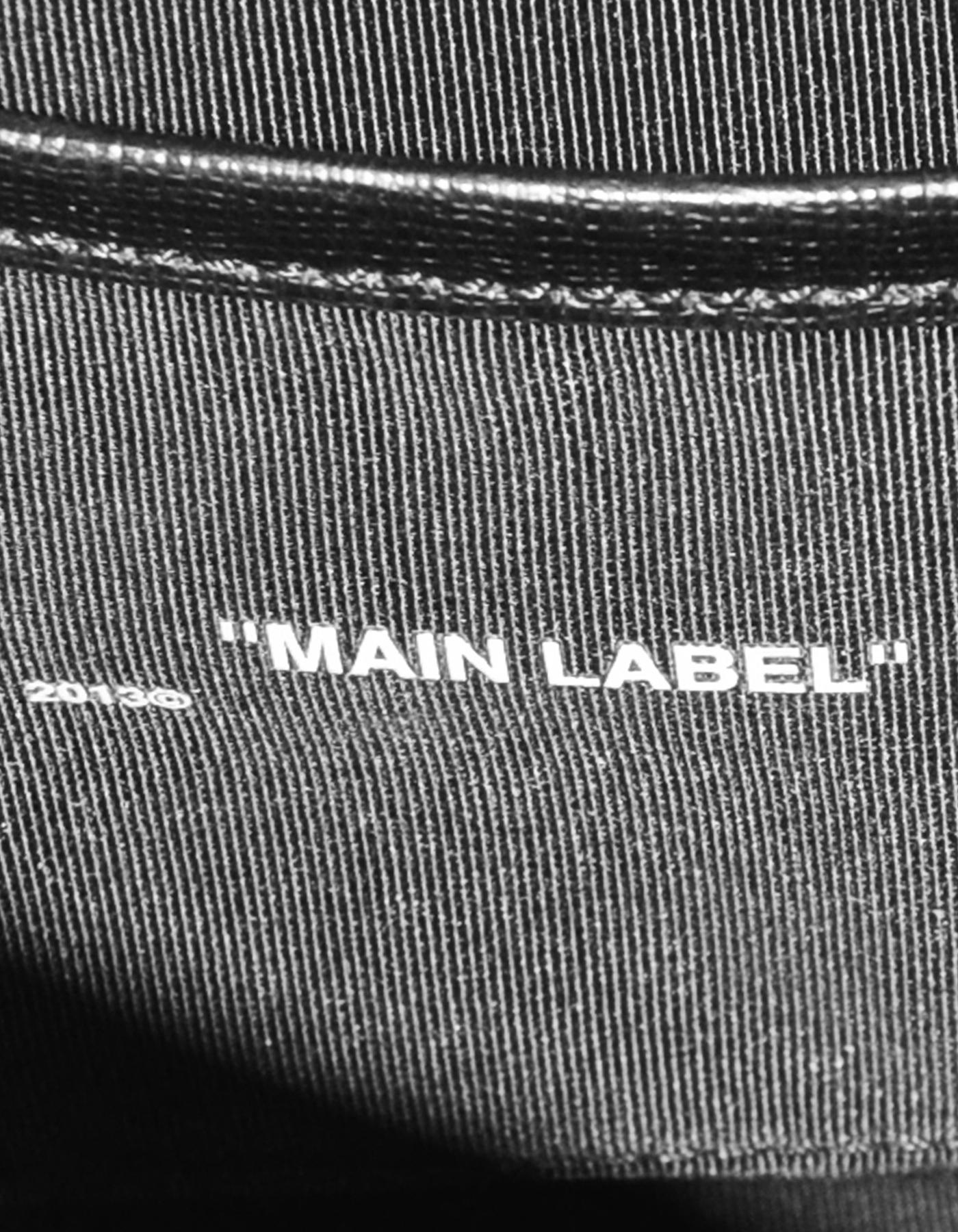 Women's or Men's Off-White Black and White Diagonal Stripe Saffiano Leather Camera Crossbody Bag