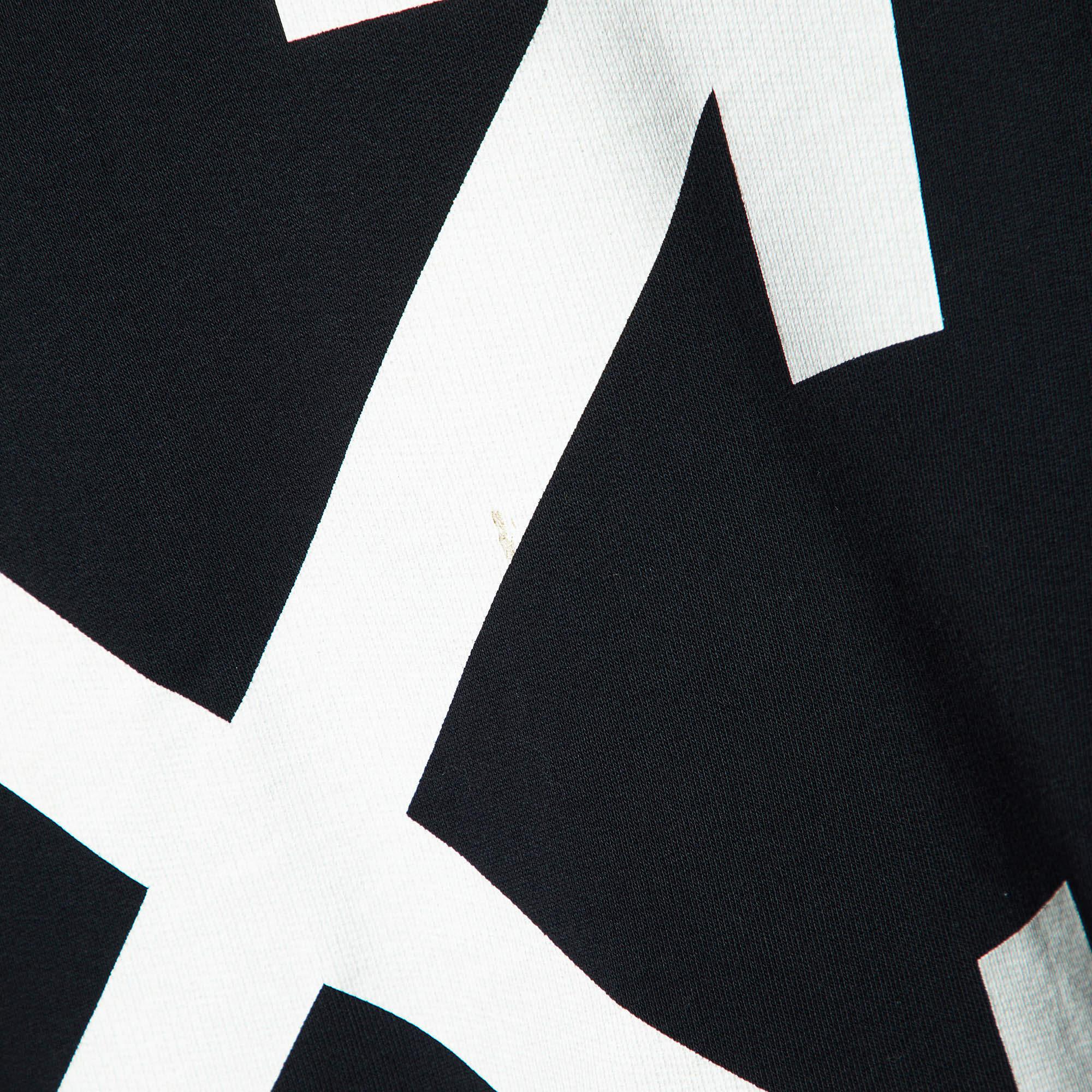 Men's Off-White Black Arrow Print Cotton Crew Neck Sweatshirt XS For Sale