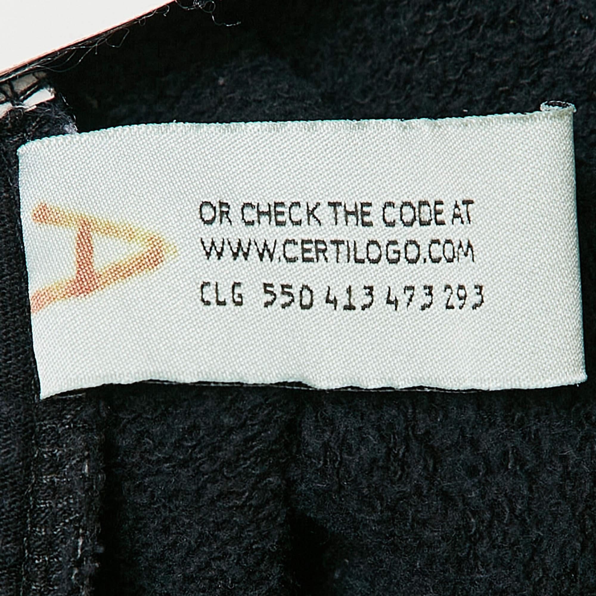 Off-White - Pantalone in maglia di cotone con stampa a forma di freccia nera M. in vendita 1