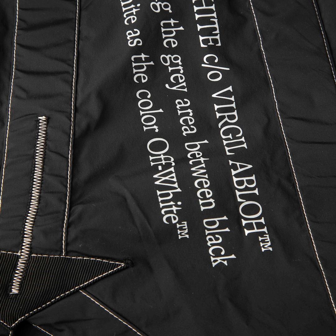 Off-White Black Asymmetrical Hem Nylon Skirt Size XS In Good Condition For Sale In London, GB