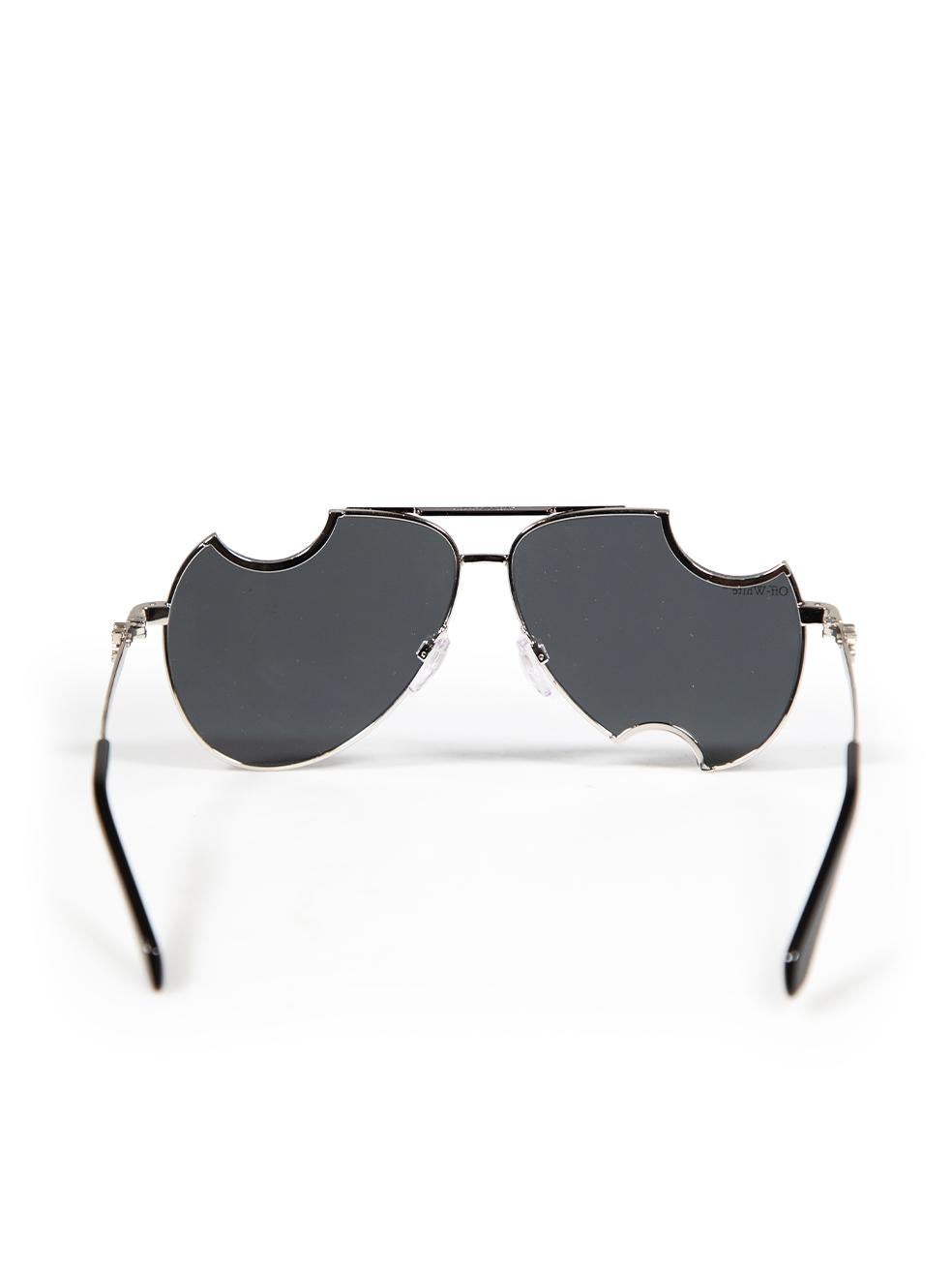 Off-White Black Aviator Dallas Meteor Sunglasses In Good Condition For Sale In London, GB