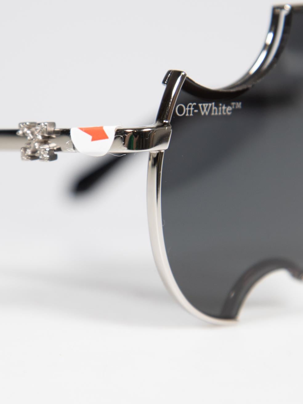 Off-White Black Aviator Dallas Meteor Sunglasses For Sale 4