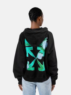 Off-White Black Back Logo Print Hoodie Size XL