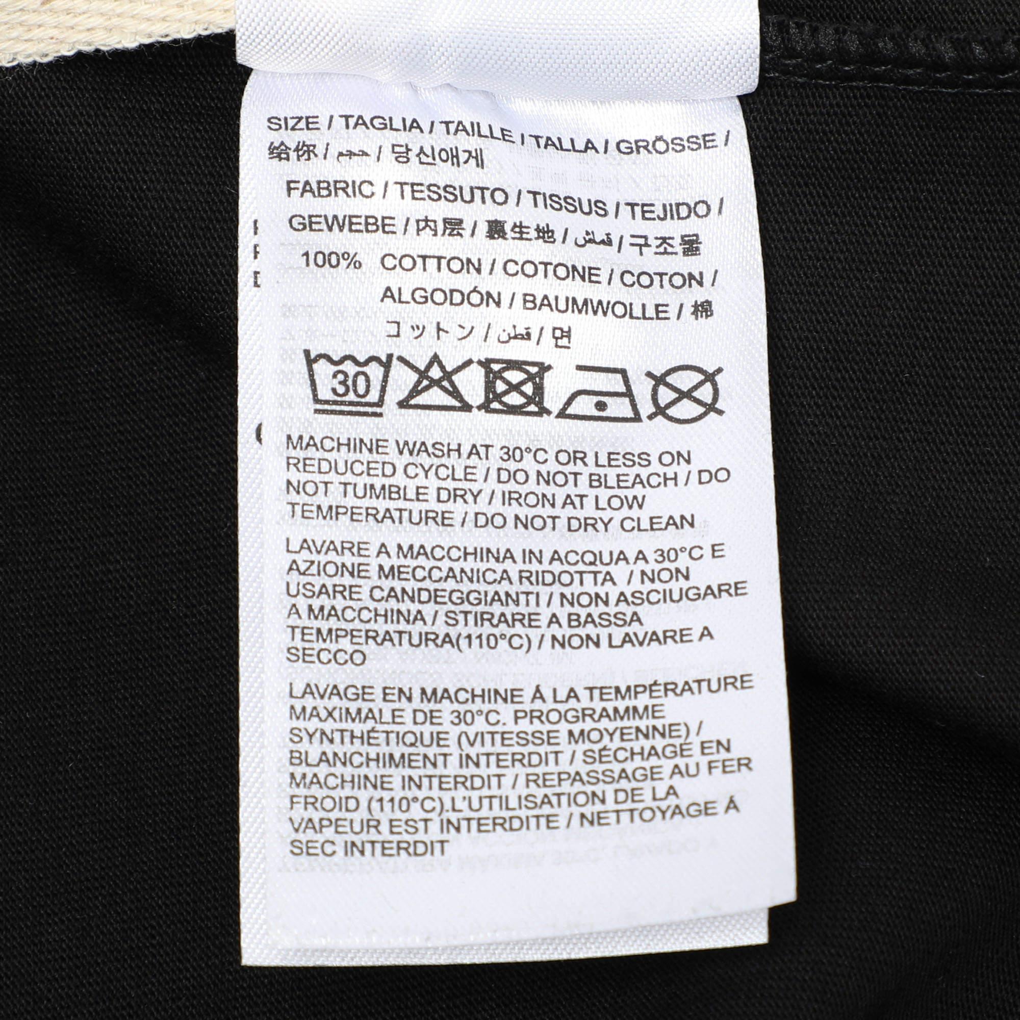 Off-White Black Cotton Arrow Printed Crew Neck T-Shirt XL For Sale 4
