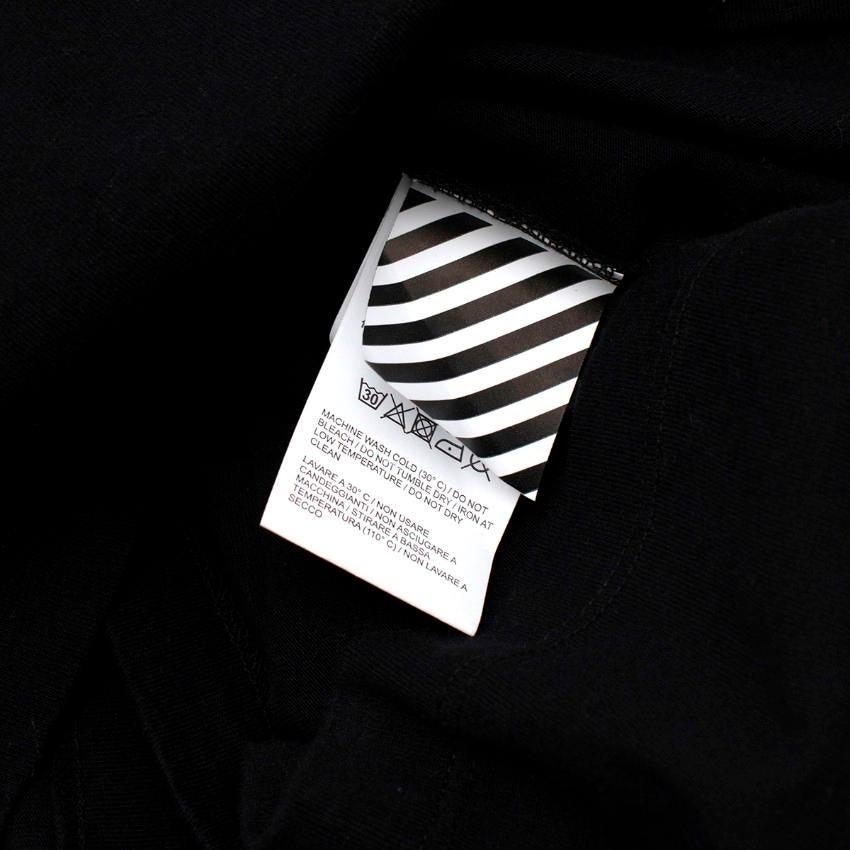 Men's Off-White Black Cotton Back Gradient Arrow Print T-Shirt For Sale