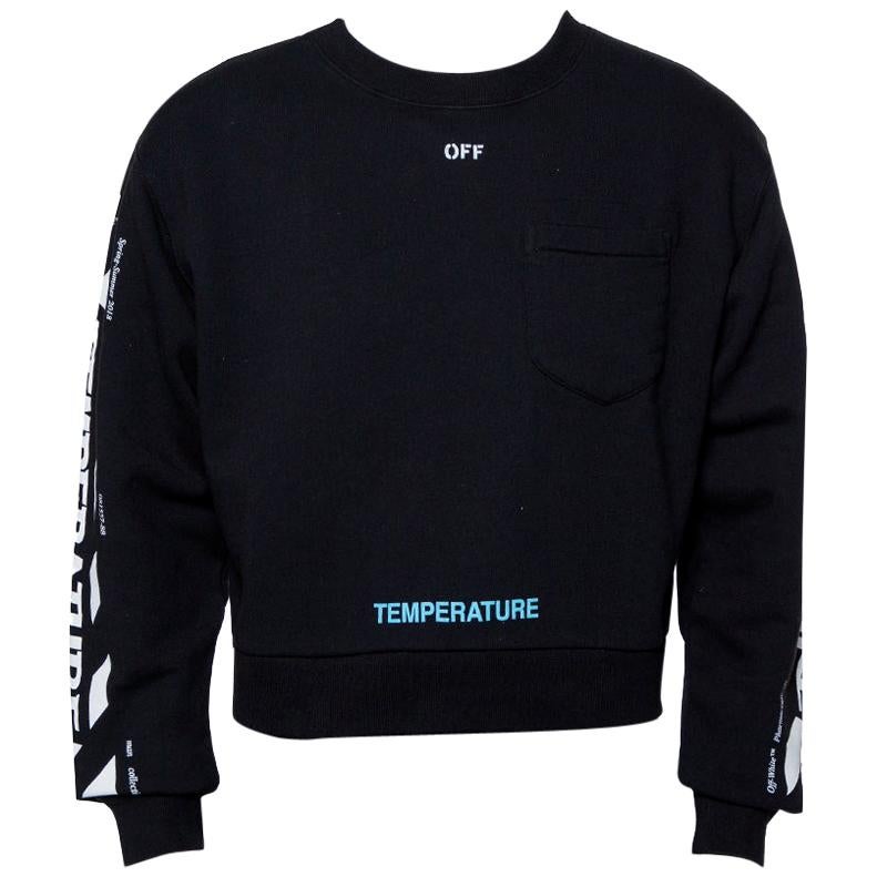 off white temperature sweatshirt