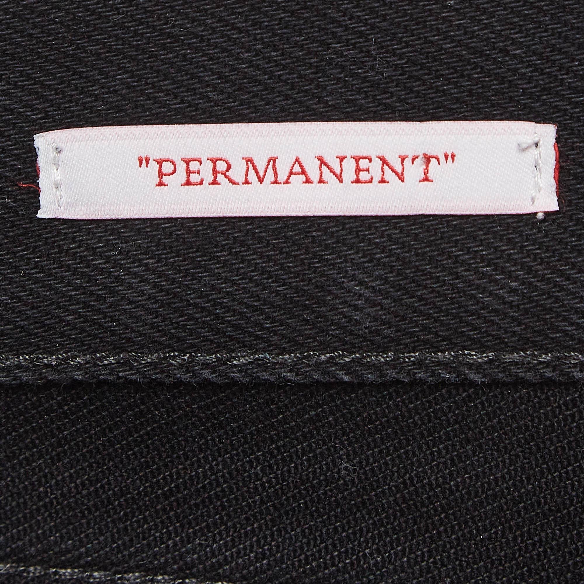 Off-White Jeans en denim noir à jambe droite XL Taille 34
