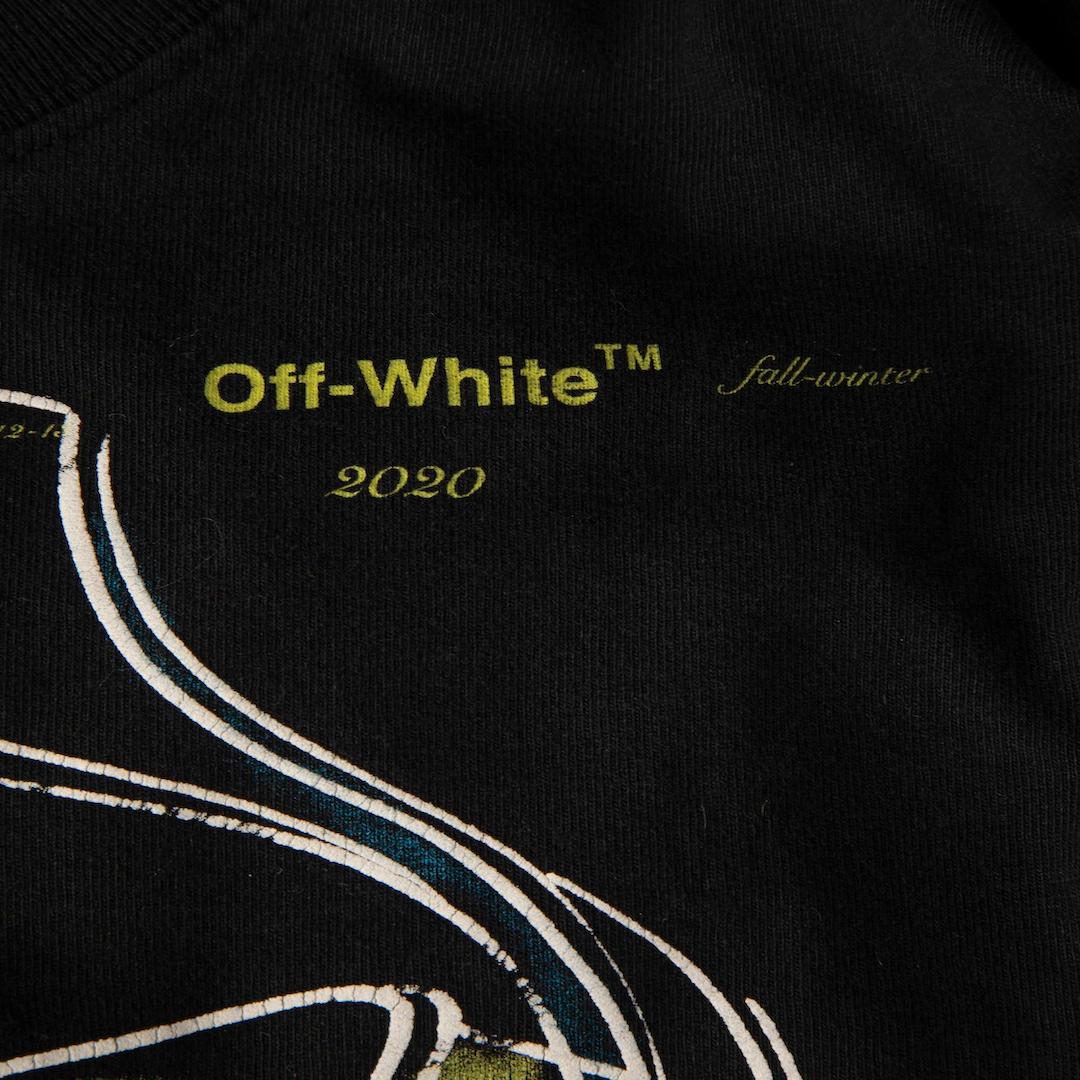 Off-White Black Figure Print Top Size L Bon état - En vente à London, GB