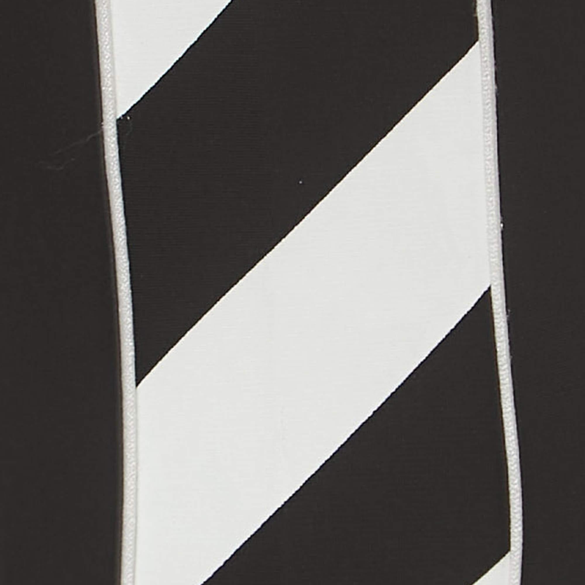Women's Off-White Black Jersey Side Stripe Detailed Leggings XS For Sale