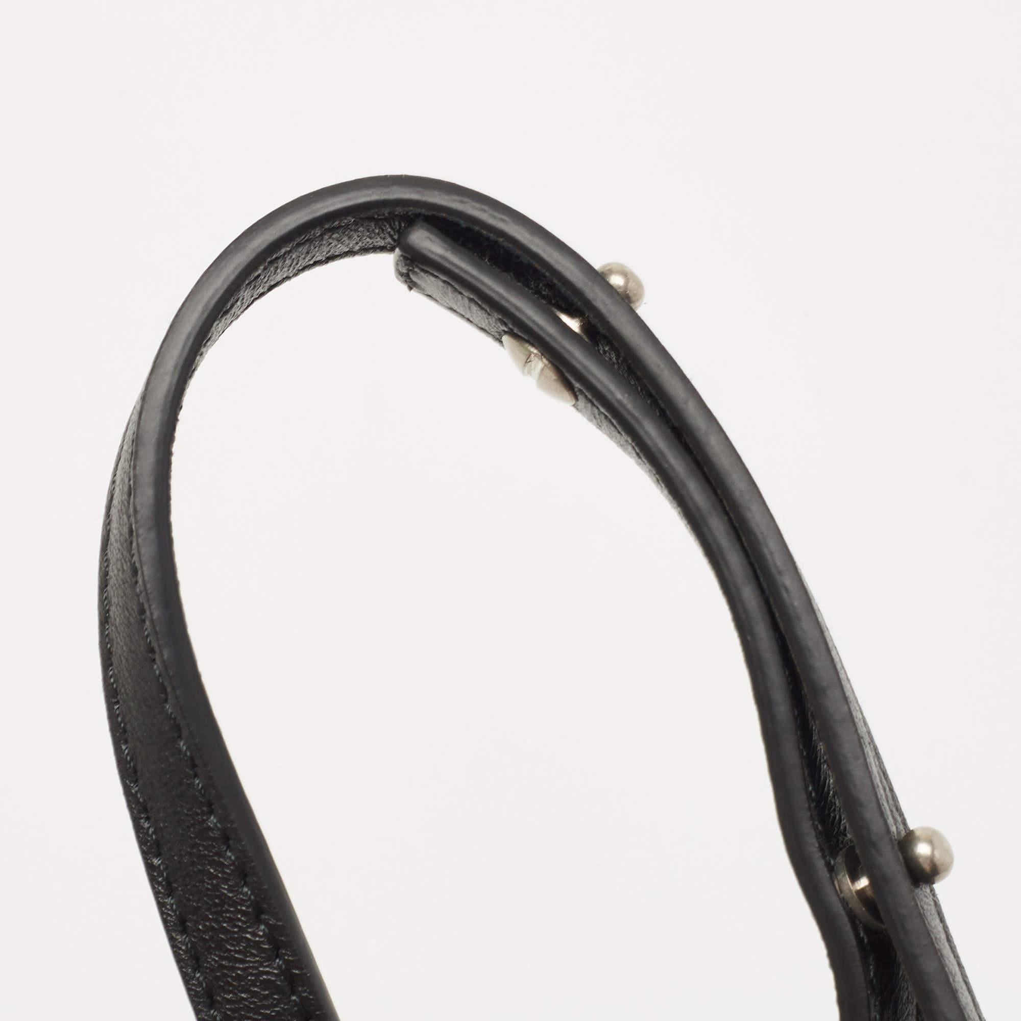Off-White Black Leather 1.0 Jitney Crossbody Bag 4