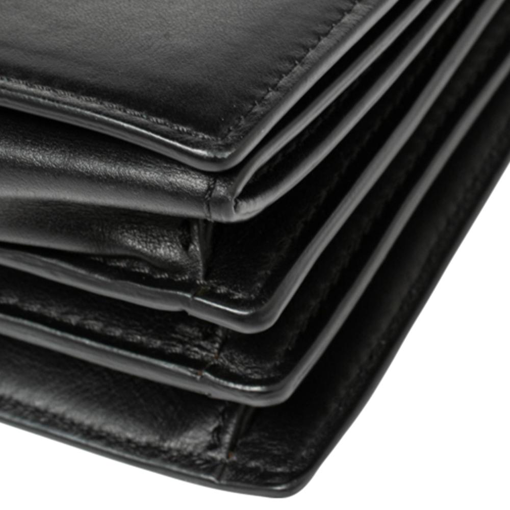 Off-White Black Leather Binder Clip Crossbody Bag 5