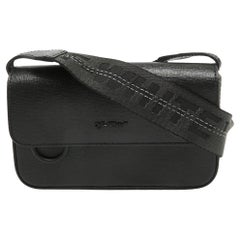 Off-White - Mini sac à bandoulière en cuir noir