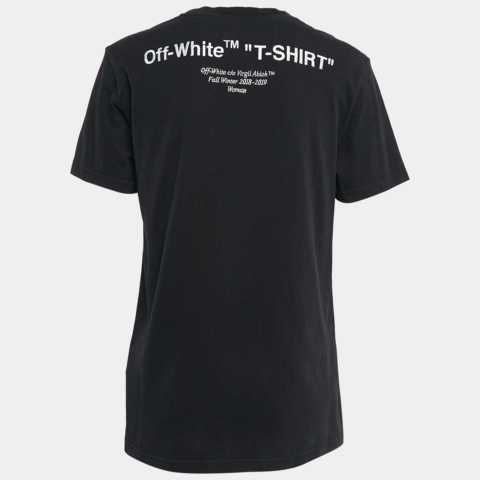 Scegli il comfort per tutto il giorno con questa T-shirt di Off White. Maglia splendidamente lavorata  la maglietta nera AT&T  Scollo rotondo e maniche corte  garantisce qualità e stile Lux.