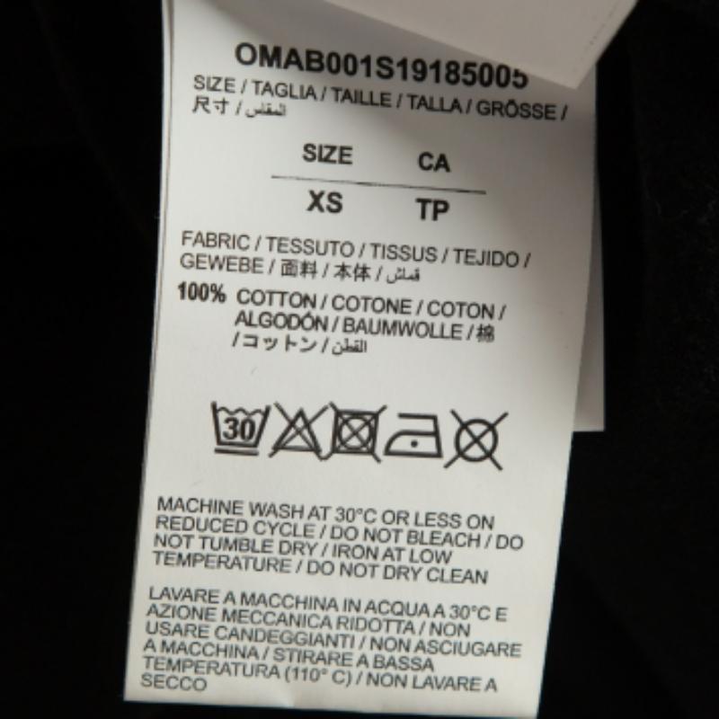 Off-White Camiseta de manga larga de algodón con estampado Monalisa negra XS en Bueno estado para la venta en Dubai, Al Qouz 2
