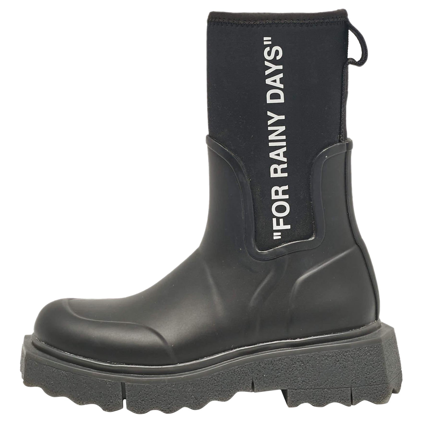 Botines de neopreno y goma negros Off-White talla 35
