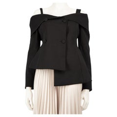 Blazer en sergé noir à épaules dénudées Off-White Taille M