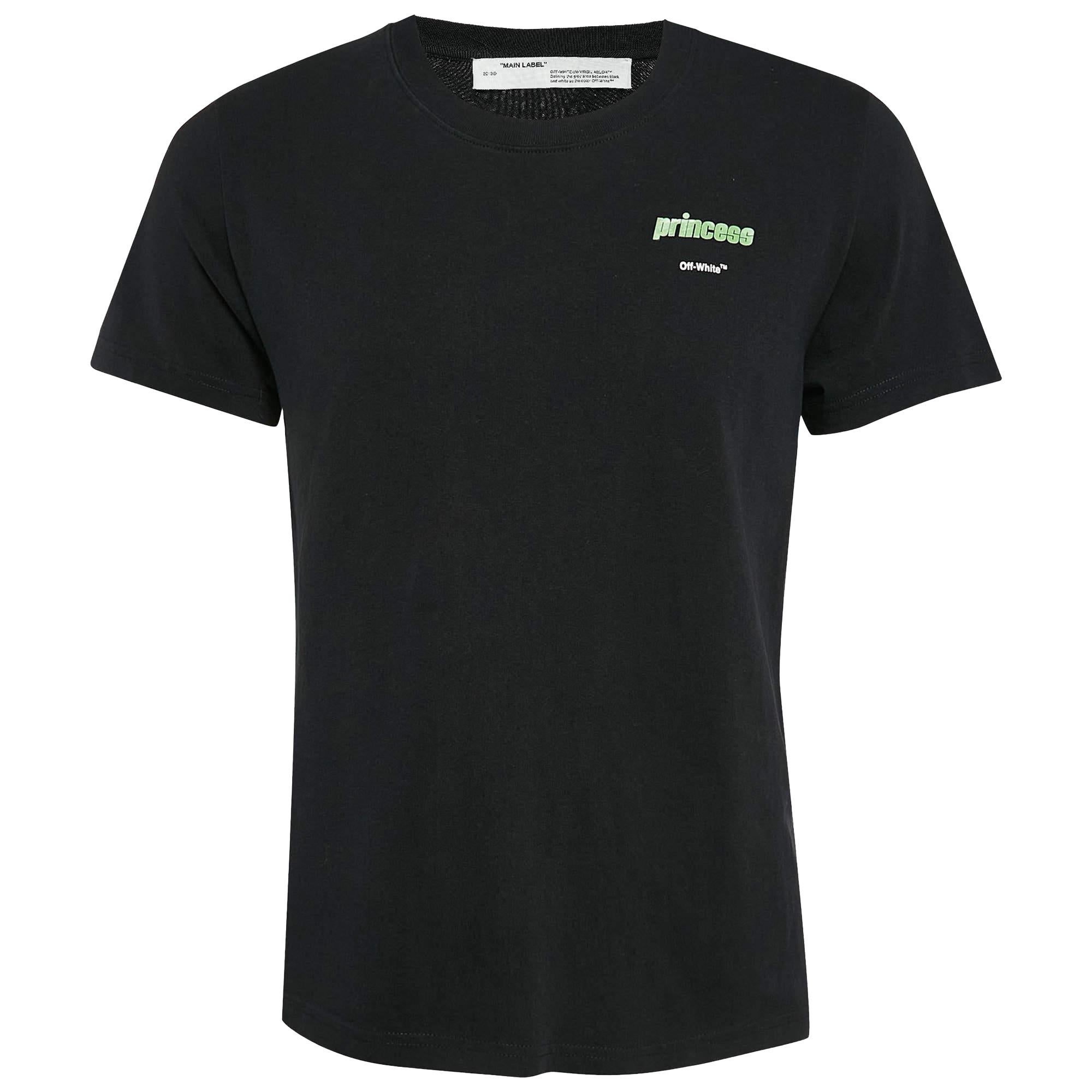 Off-White T-Shirt en coton imprimé Princesse L noir
