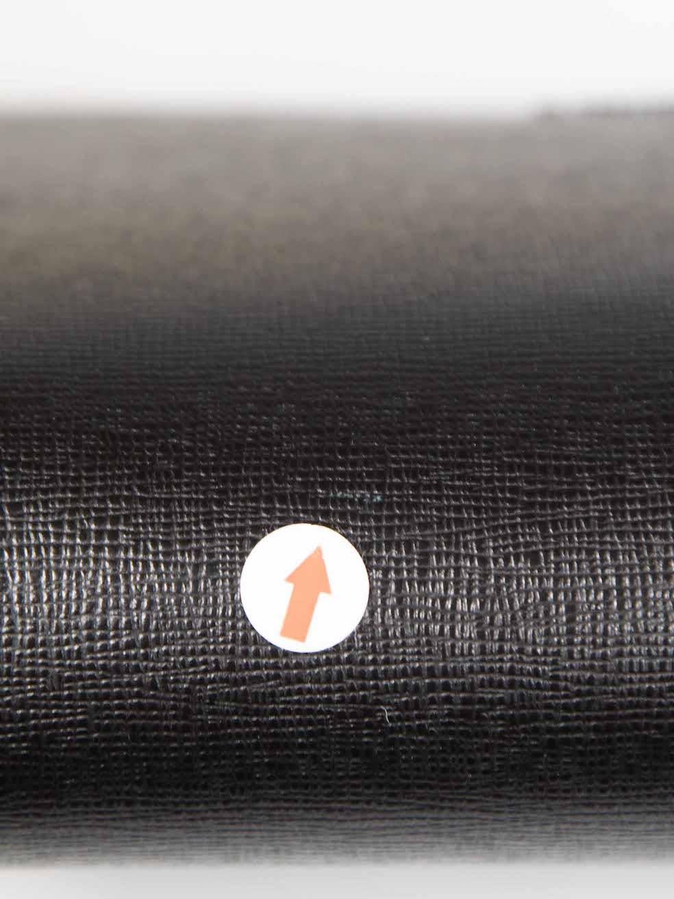 Off-White Black Saffiano Leather Sculpture Flap Crossbody Bag 4