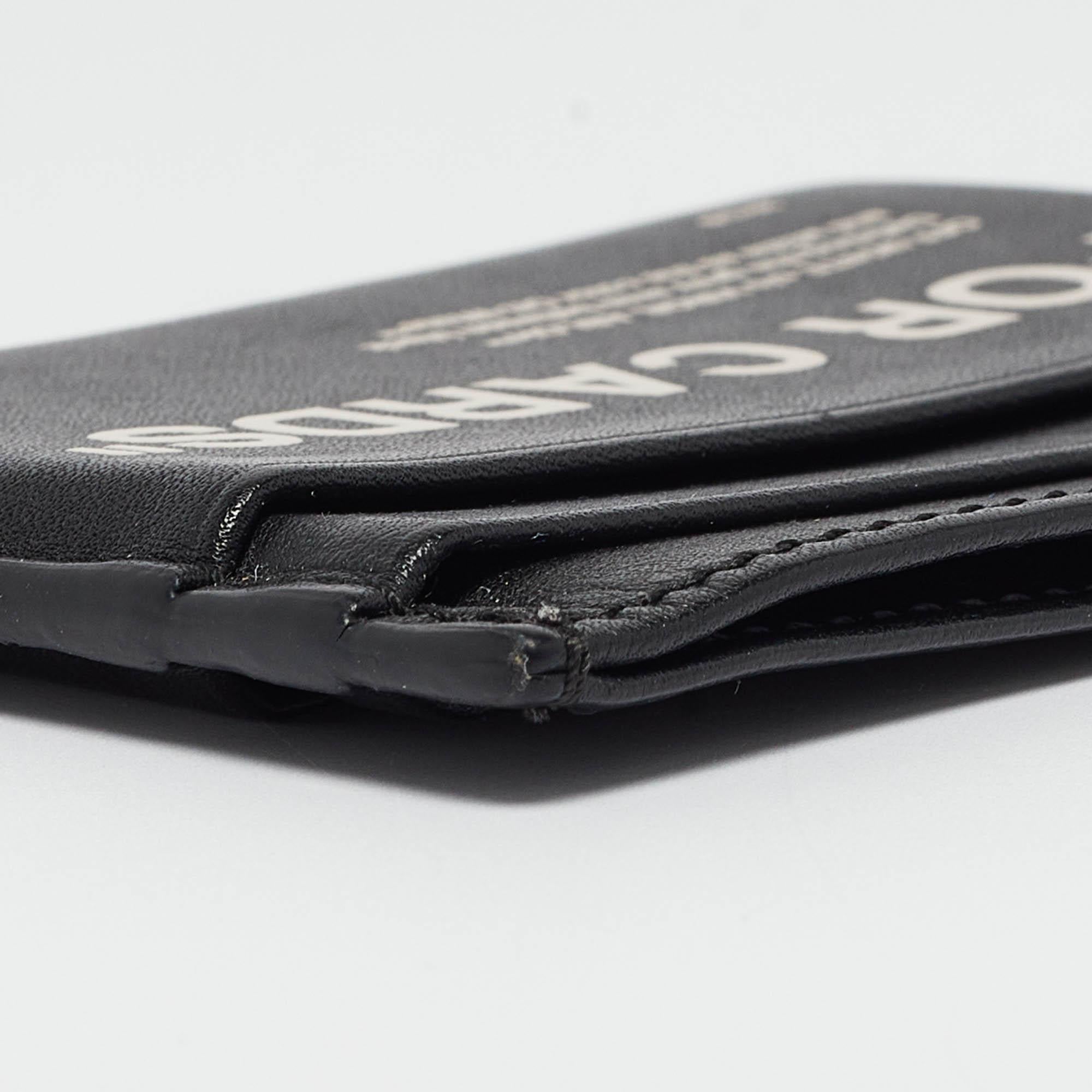 Off-White Black/White Leather Slogan Card Holder 5