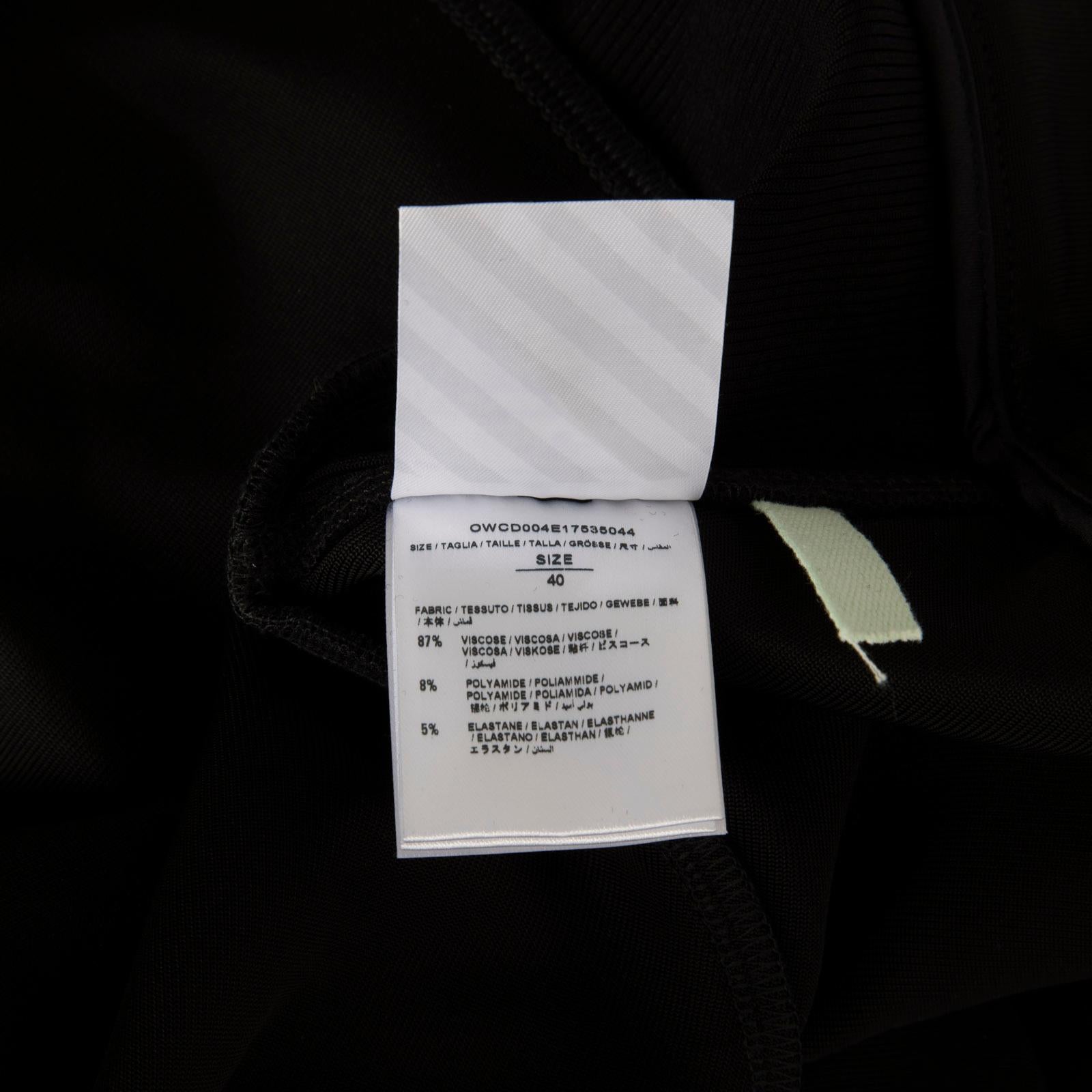 Donna Leggings elasticizzati con zip Off-White White taglia S. in vendita