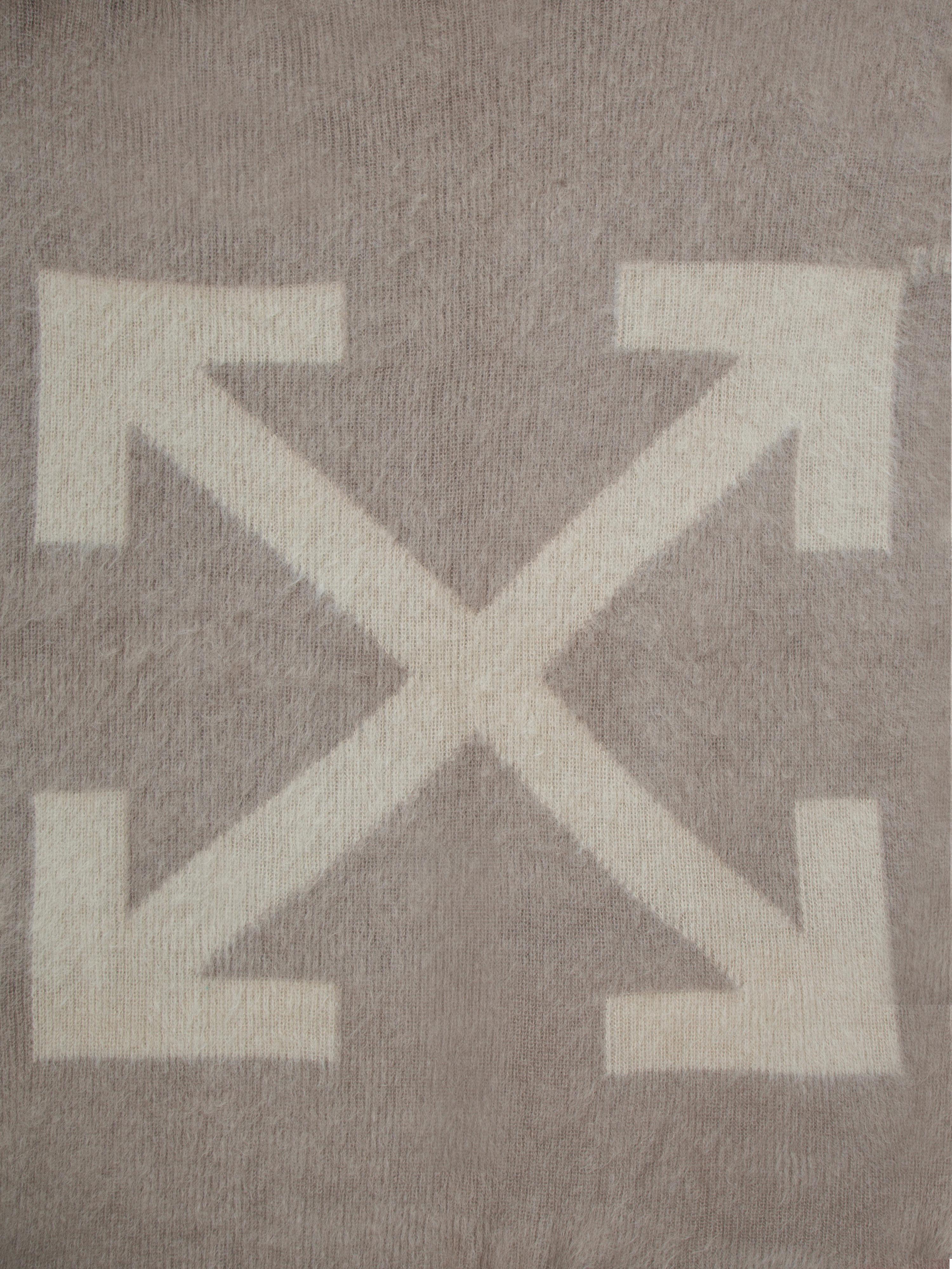 Off-White Blanket Taupe Beige For Sale