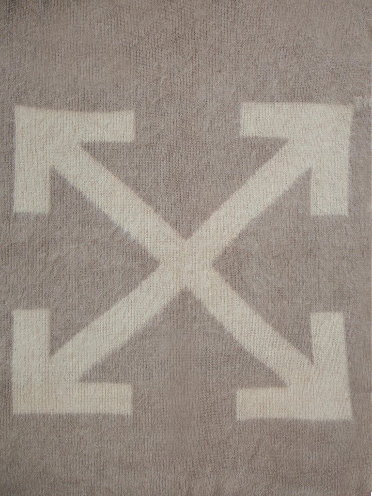 OffWhite Blanket Taupe Beige For Sale at 1stDibs