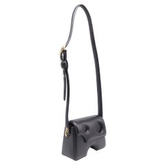 Off-White Burrow-22 Shoulder Bag in Black Leather