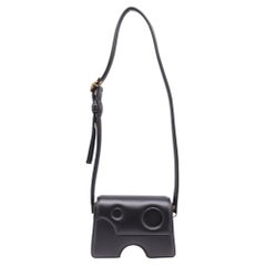 Off-White Burrow-22 Shoulder Bag in Black Leather