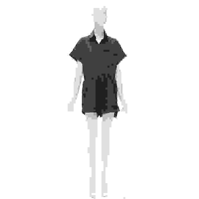 OFF WHITE C/O VIRGIL ABLOH black logo mechanic pocket boxy romper IT40 S For Sale 4