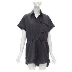 OFF WHITE C/O VIRGIL ABLOH black logo mechanic pocket boxy romper IT40 S