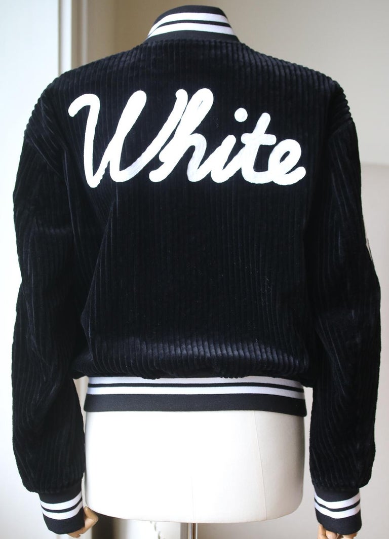 NWT OFF-WHITE C/O VIRGIL ABLOH White Diagonal Anorack Jacket Size