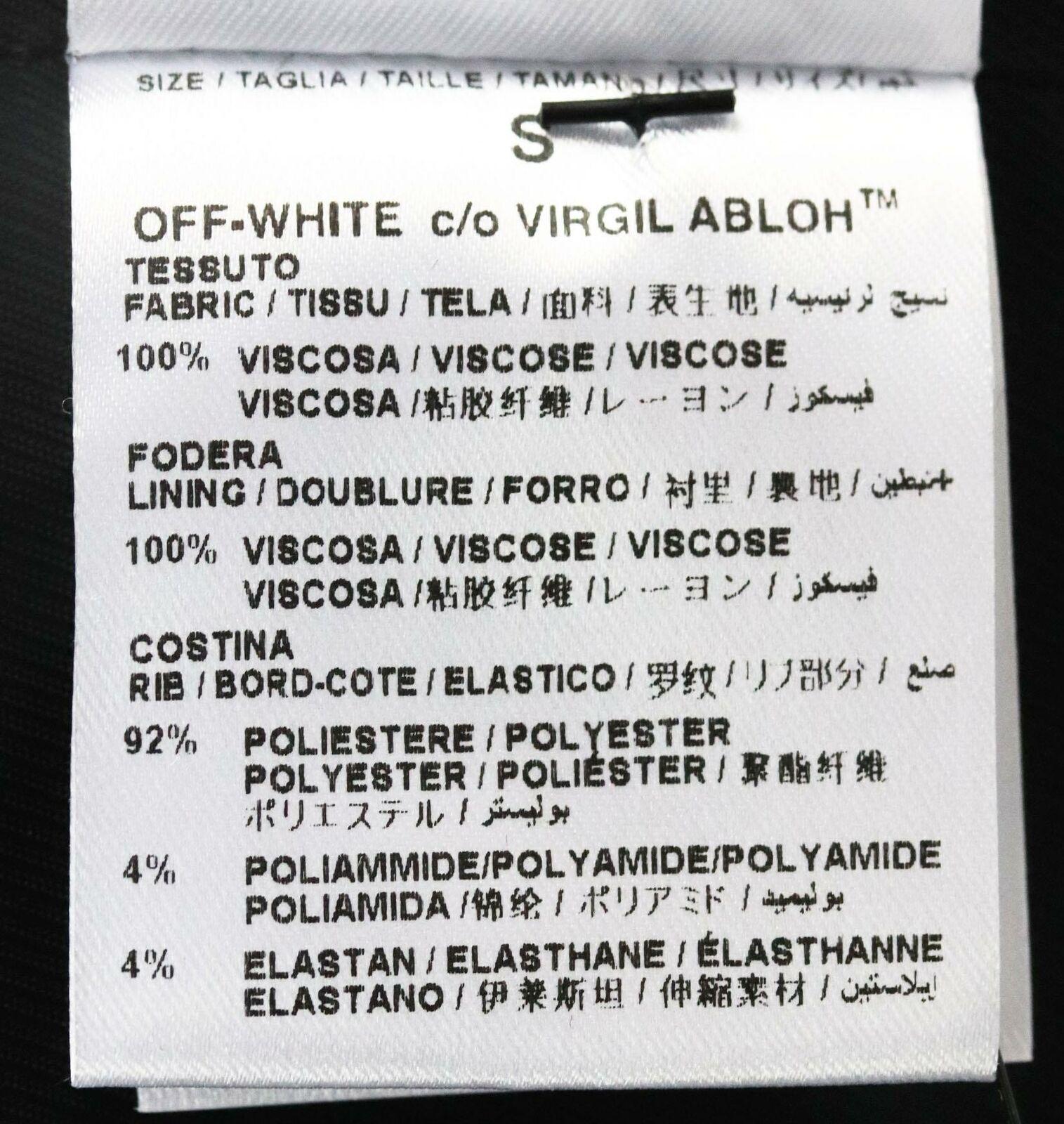 Black Off-White C/O Virgil Abloh Embroidered Satin Bomber Jacket