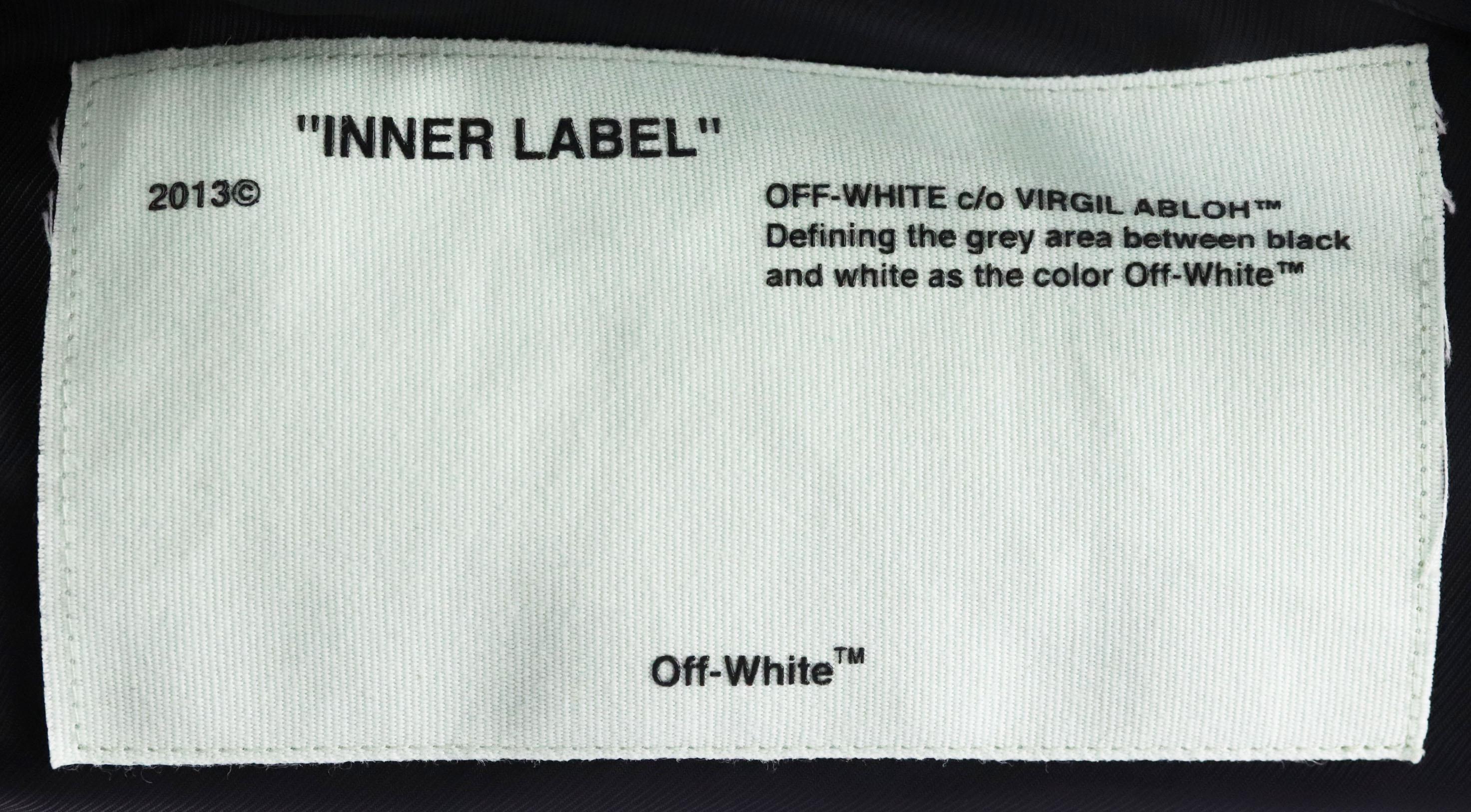 off white bomber jacket red