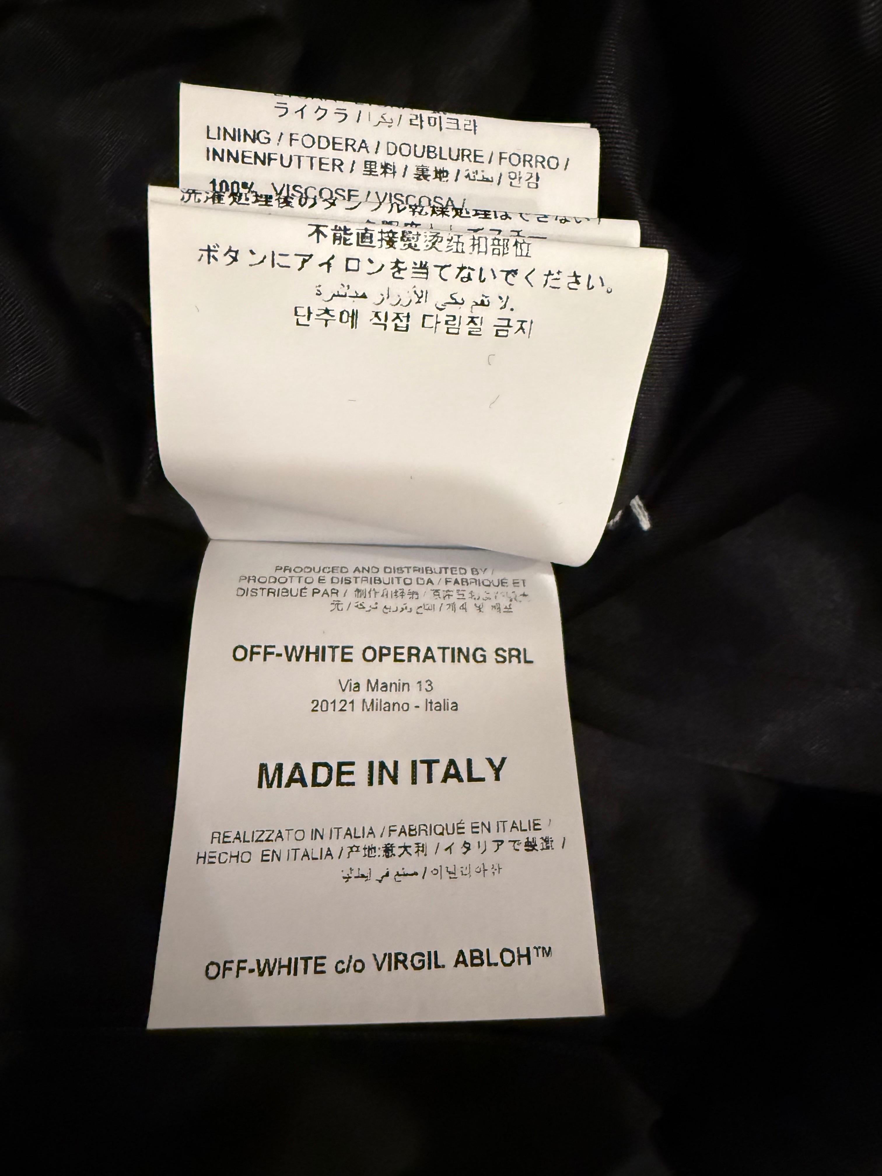 Off-White c/o Virgil Abloh FW19 Black Asymmetric Belted Blazer Dress Size IT 40 For Sale 5