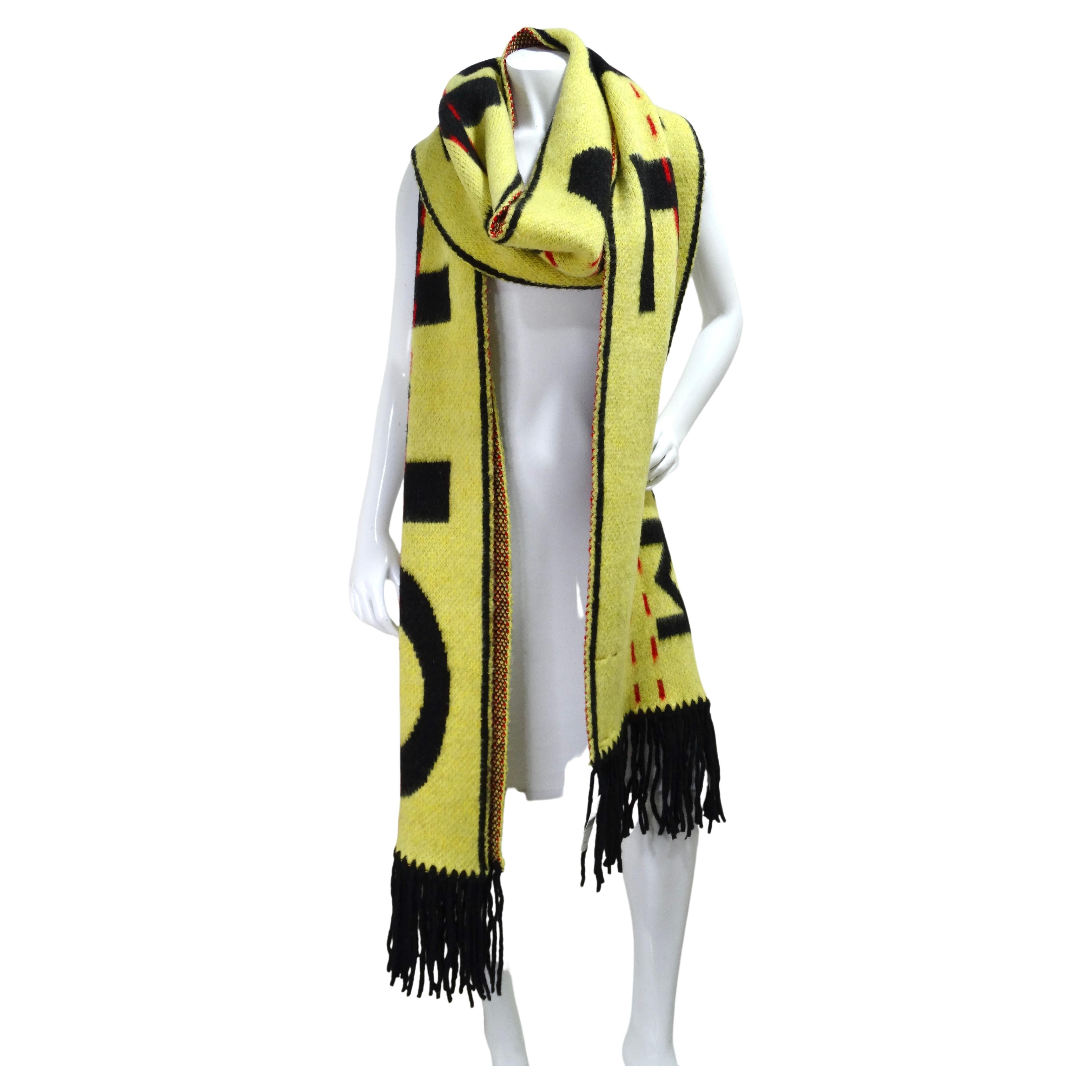 OFF-WHITE C/O VIRGIL ABLOH Knit Wool Scarf  For Sale