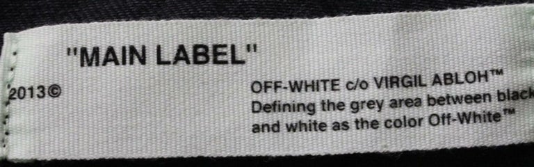 Women's Off-White c/o Virgil Abloh Organza Paneled Frayed Denim Jacket For Sale